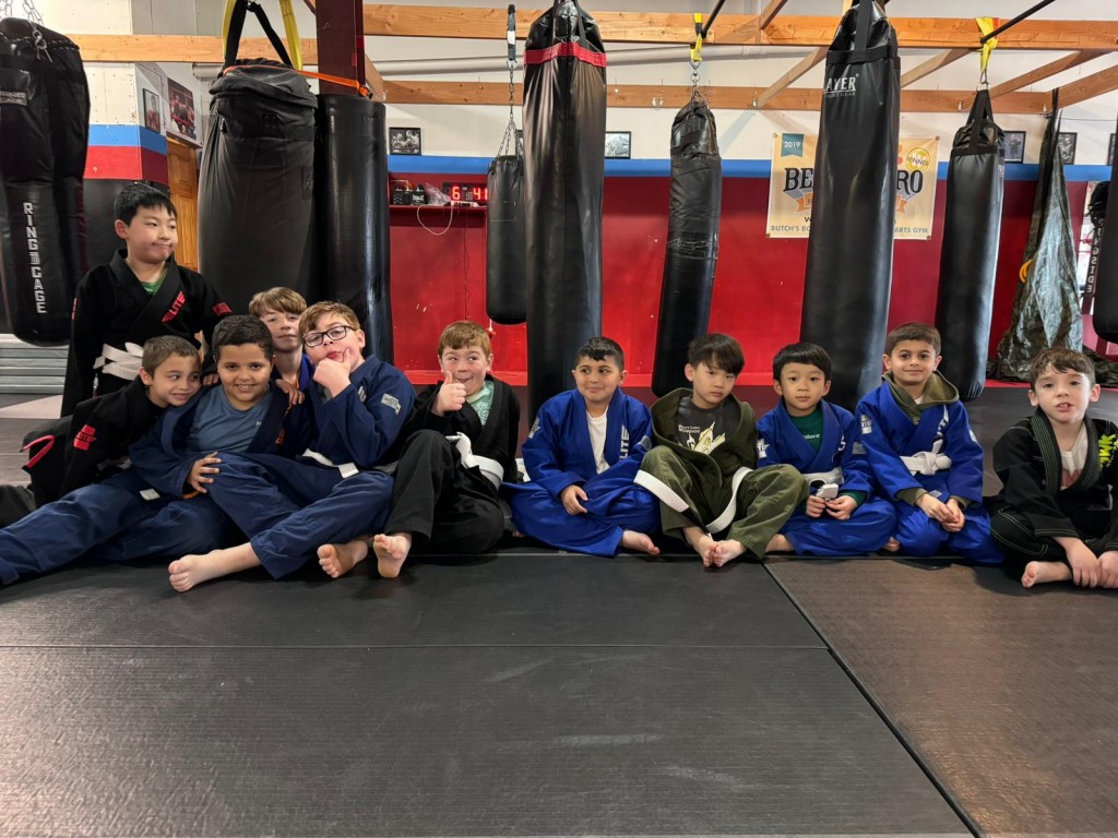 Kids BJJ class at Butch's Boxing and MMA, kids Brazilian Jiu jitsu class